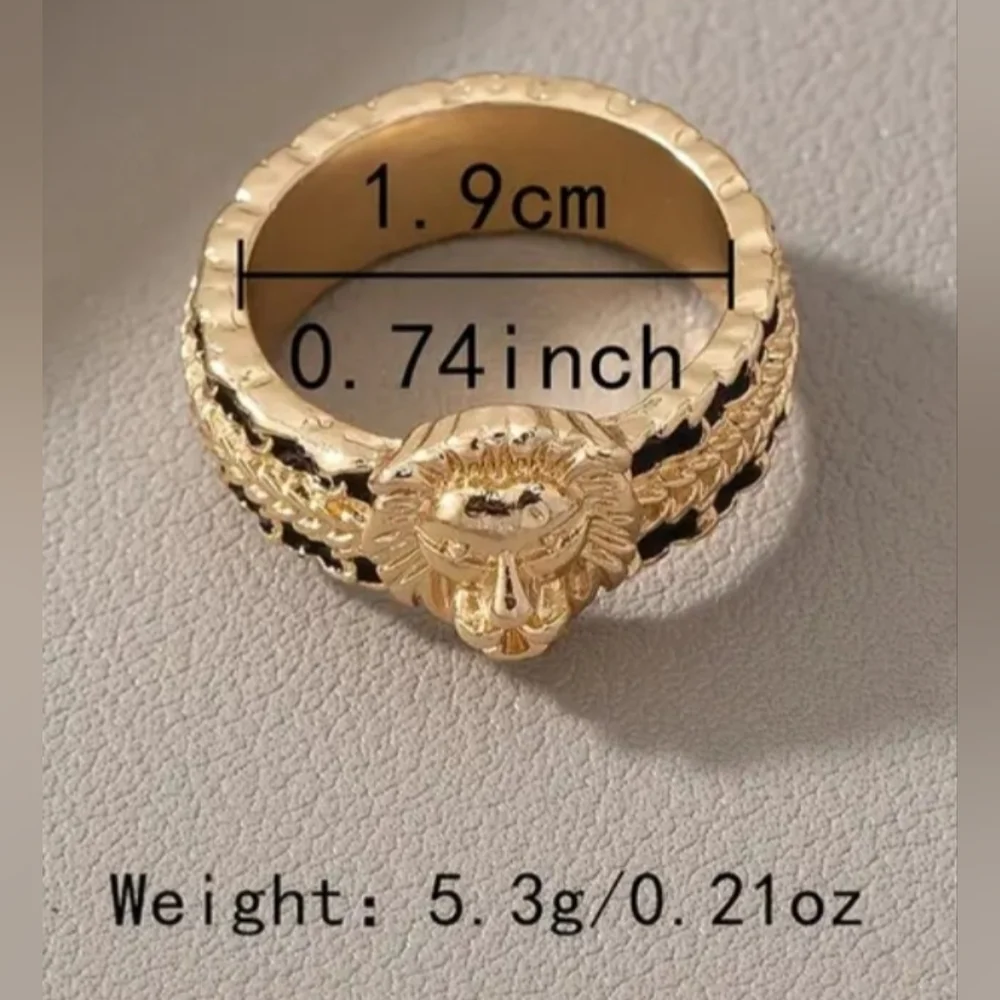 LION HEAD RING - Picture 5 of 6